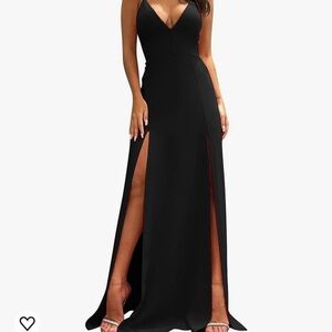 TOB Floor Length Black Formal Dress